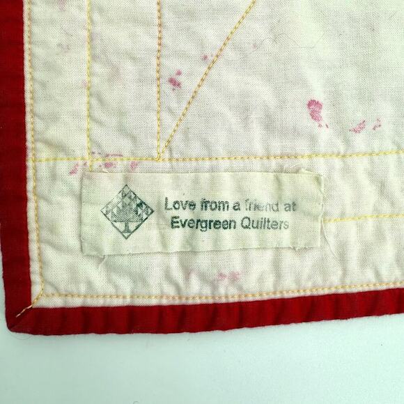 Infant Design Multicolor Quilt Blanket by Evergreen Quilters Guild 32.5” x 42.5” - Picture 2 of 12